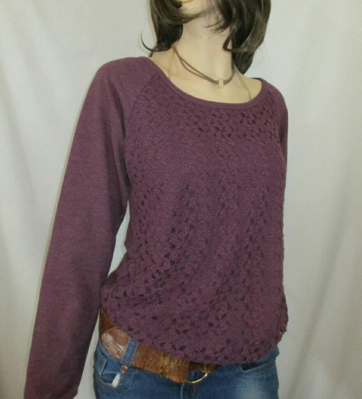 Maurices Tops - Maurices Sweatshirt with Knit Pattern